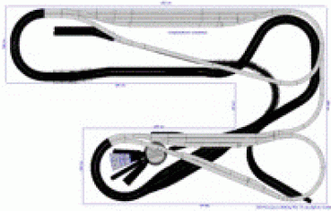 Roco H0 mit Bettung Gleisplan 420 X 360 cm